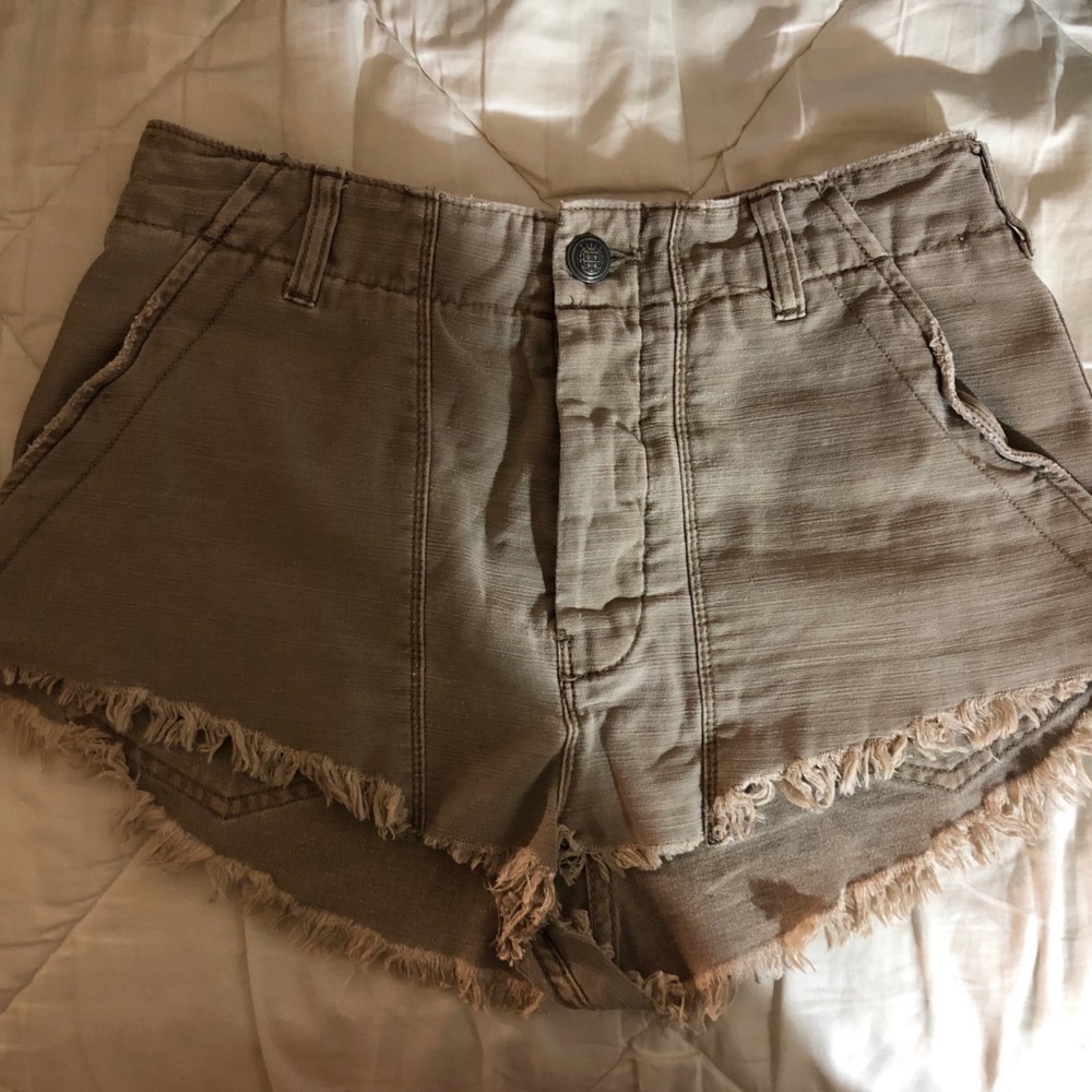 Free People Distressed Shorts